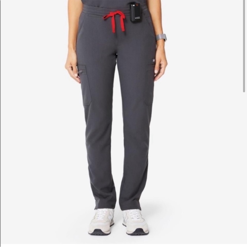 FIGS high waisted yola pants/ charcoal